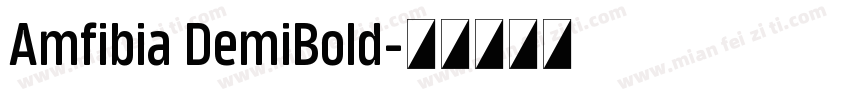 Amfibia DemiBold字体转换